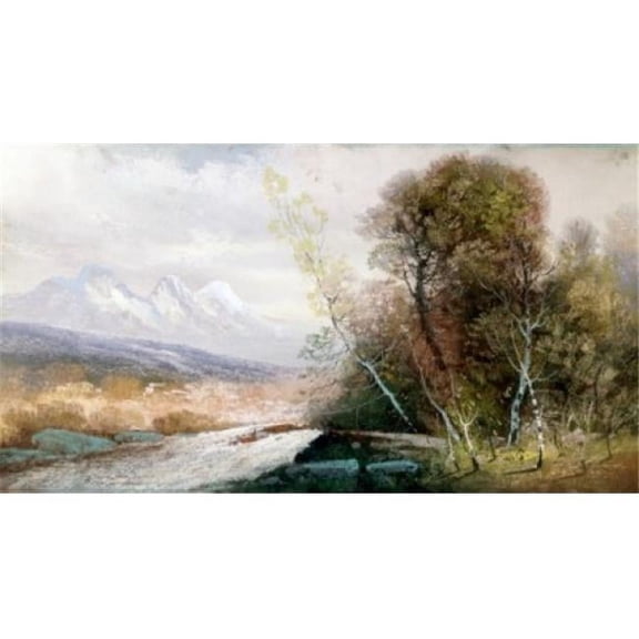 Western Borderland by Wayne Wiggins 19th Century Poster Print - 18 x 24 in.