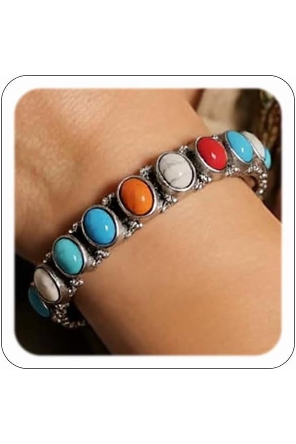 Western Bracelets for Women Country Concert Outfits Boho Cuff Bracelet Cowgirl Turquoise Jewelry Western Accessorie