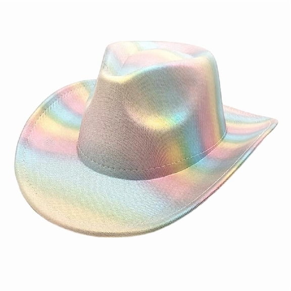 Western Bride to Be Hat Cowboy Hat Dreamy Rainbow Cowgirl Hat Knight