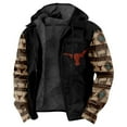 thumbnail image 1 of Western Buffalo Black Outerwear Coat Aztec Pattern Long Sleeve Zip Hoodie Women Men Winter Jacket Parkas, 1 of 5
