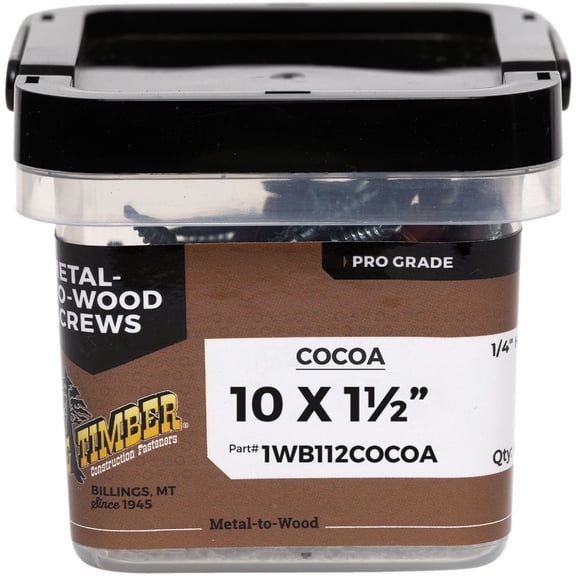 Western Builders Supply Big Timber Hex Head Metal Roofing Screws - Pack of 6