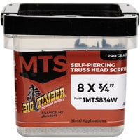 Western Builders Supply Big Timber Modified Truss Head Sharp Point Wood Screws, Case of 6
