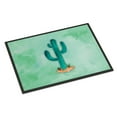 thumbnail image 1 of Western Cactus Watercolor Door Mat, 1 of 4