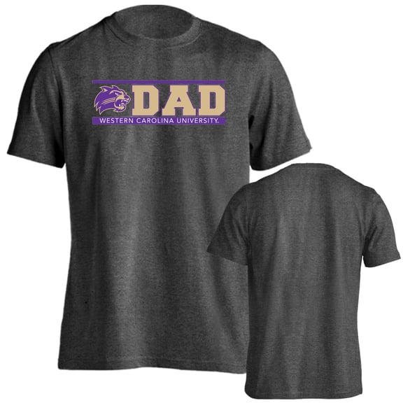 Western Carolina University Catamounts Dad Proud Parent Short Sleeve T-Shirt