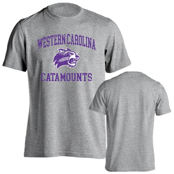 Western Carolina University Catamounts Distressed Retro Short Sleeve T-Shirt