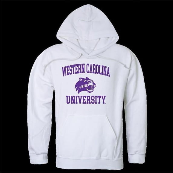 Western Carolina University Catamounts Seal Hoodie, White - Extra Large