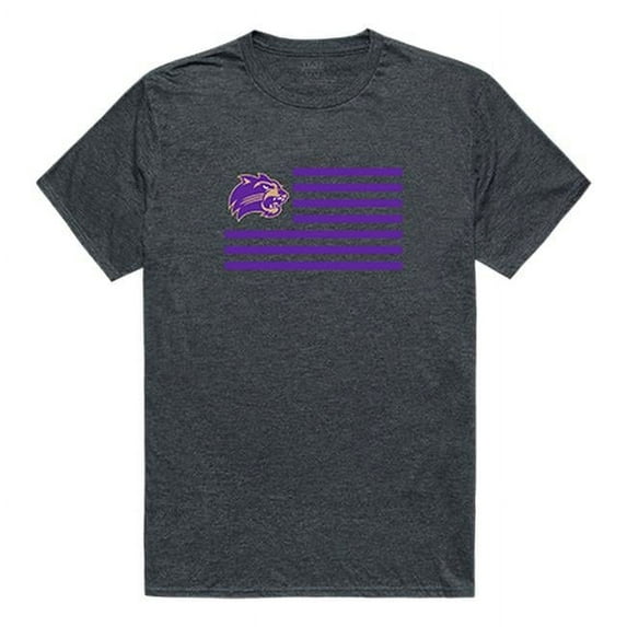 Western Carolina University Men Flag T-Shirt, Heather Charcoal - Large
