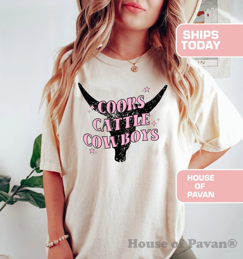 Western, Cattle, Cowgirl Shirt, Graphic Tee, Country Concert Tee, Cute