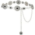 thumbnail image 1 of Western Chain Belt for Women Concho Silver Link Chain Belts for Jeans Dresses, 1 of 5
