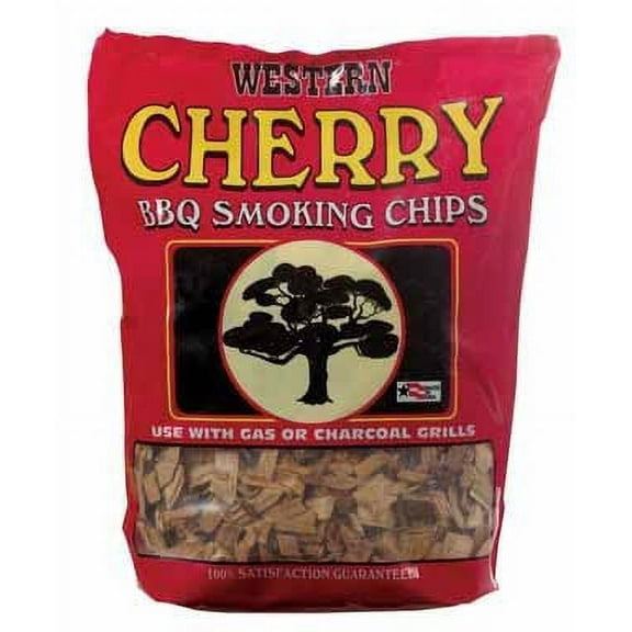 Western Cherry Smoking Chips Cherrywood - Smoker Chips - 6 Pack, 2 Lb Bags