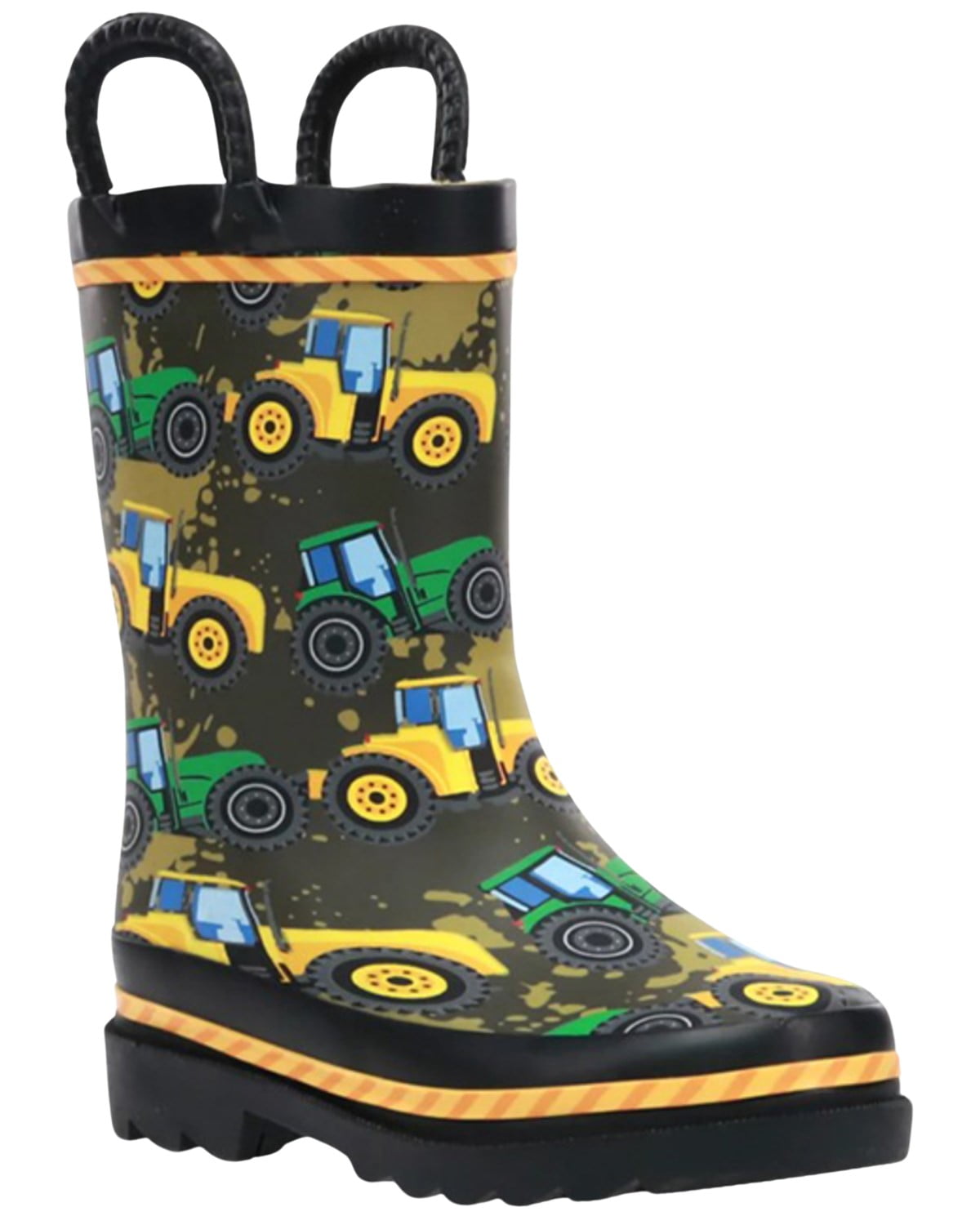 Western Chief Boys Tractor Tough Rain Boot Taupe 5 D M US
