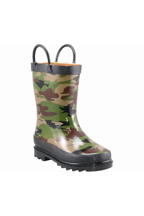 Kids Camo Waterproof Rain Boots