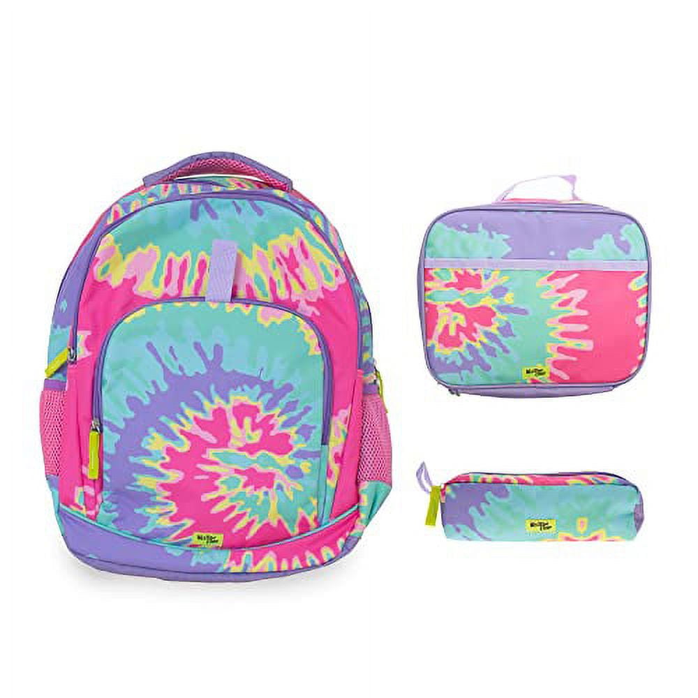 Western Chief Kid's Tie Dye Backpack Bundle with Lunch Box and Pencil Pouch