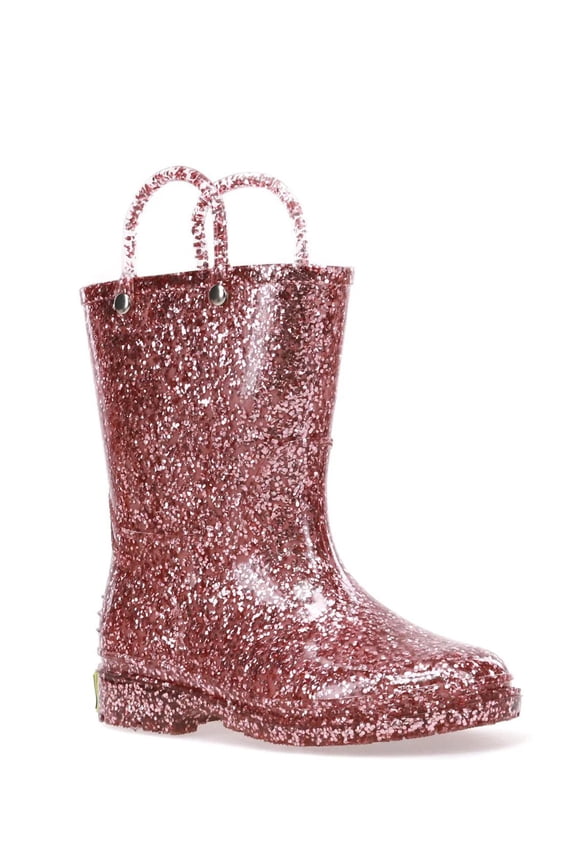 Toddler and Little Kids Girls’ Glitter Rain Boots
