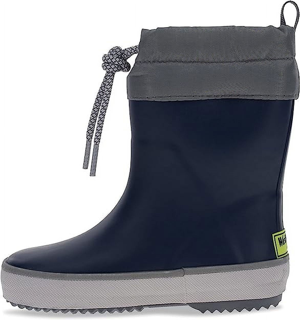 Western Chief Unisex Kids Waterproof Mid-Calf Rain Boots, Blue, Size 5