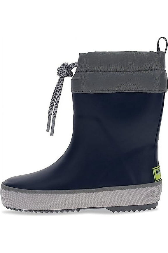 Unisex Kids Waterproof Mid-Calf Rain Boots, Blue, Size 8