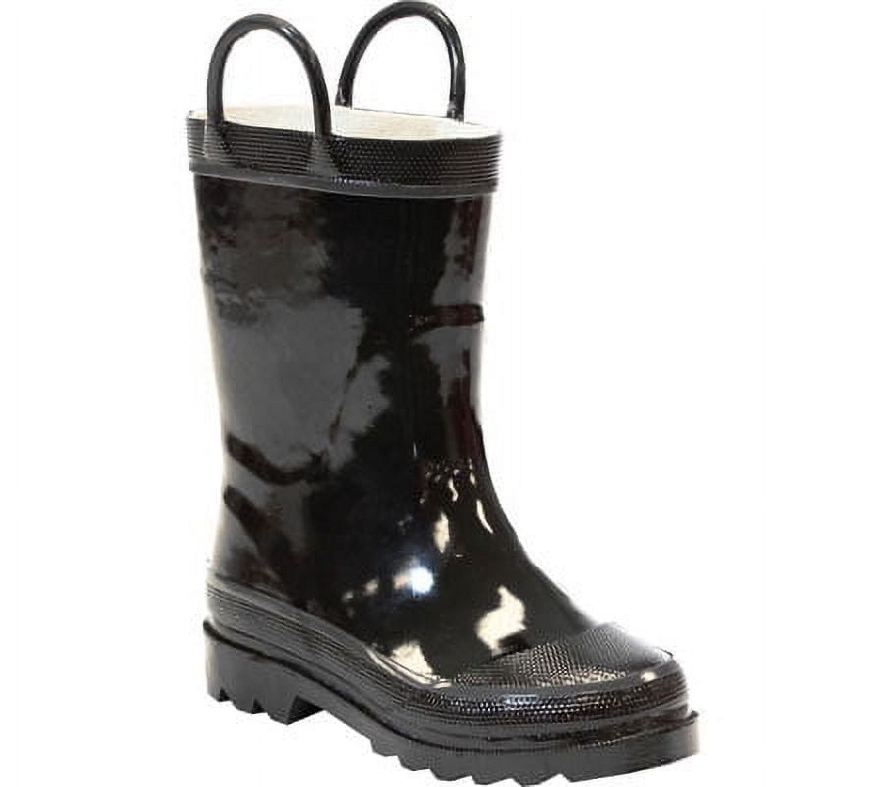 Western Chief Unisex Kids Waterproof Rain Boot, Black, 3
