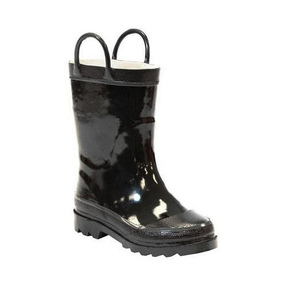 Western Chief Unisex Kids Waterproof Rain Boot, Black, 4