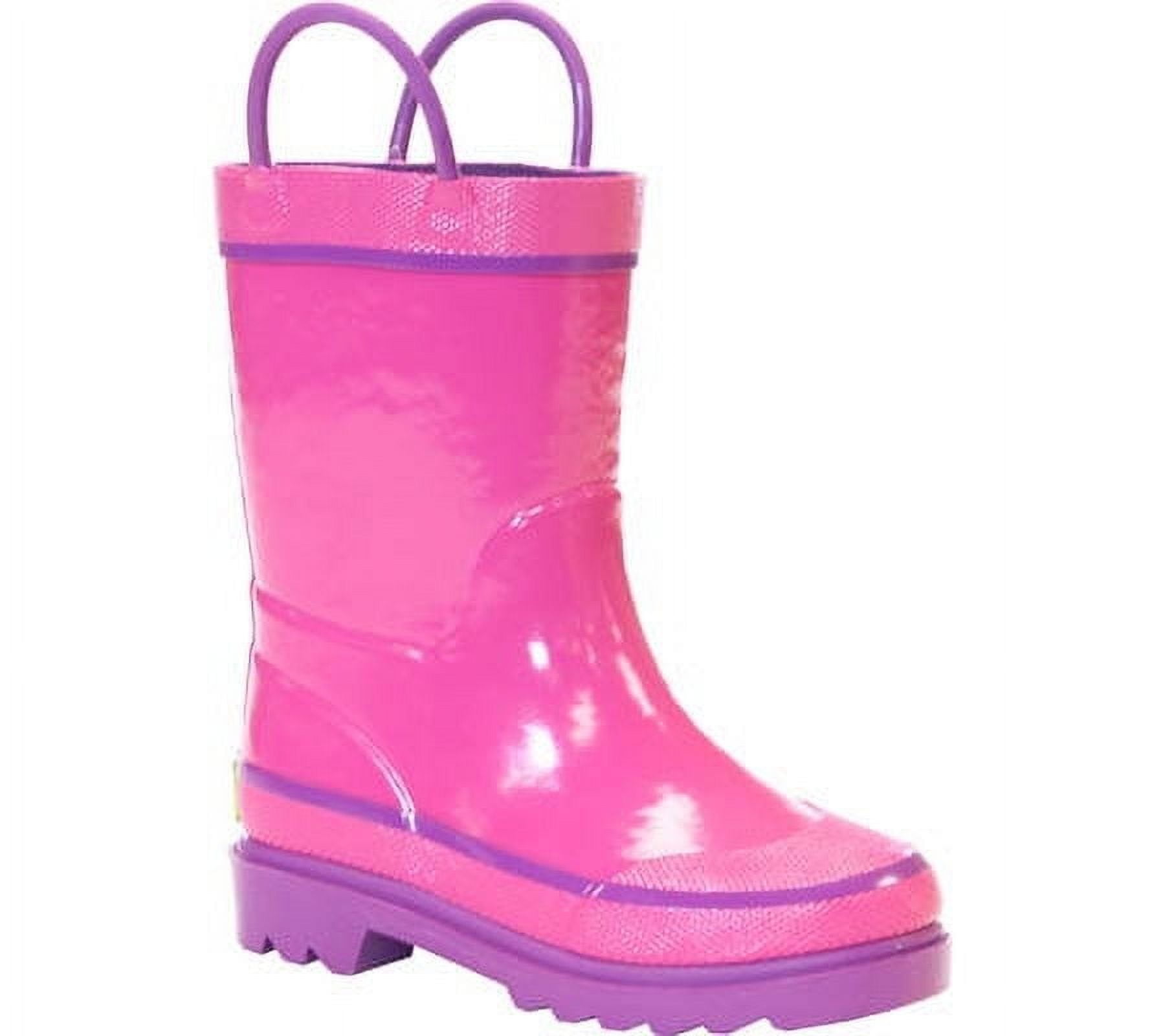 Western Chief Unisex Kids Waterproof Rain Boot, Pink, 1