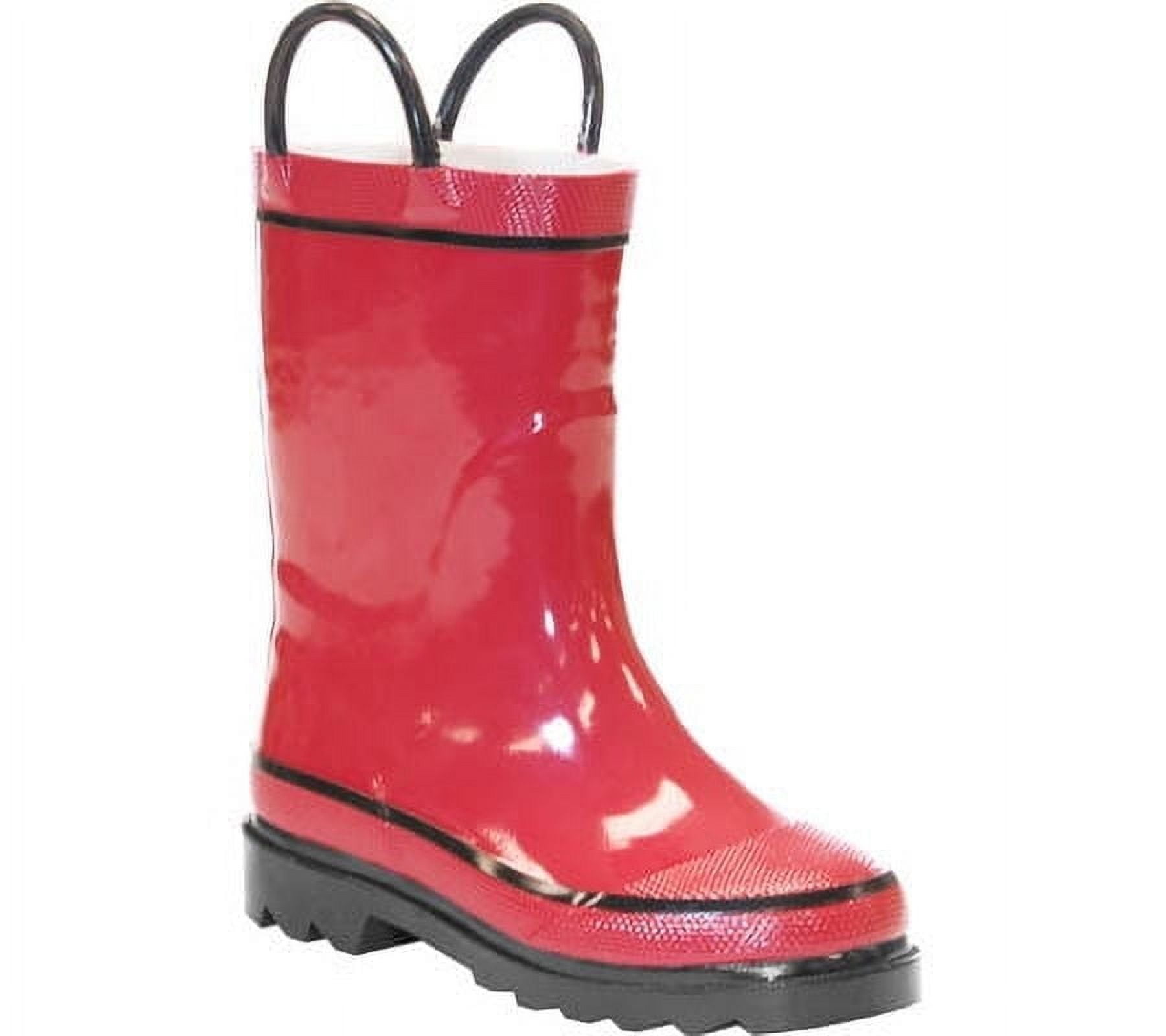 Western Chief Unisex Kids Waterproof Rain Boot, Red, 5