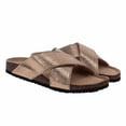 thumbnail image 1 of Western Chief Ladies’ Size 10 Crossband Sandal, Gold NEW Ships without box, 1 of 5