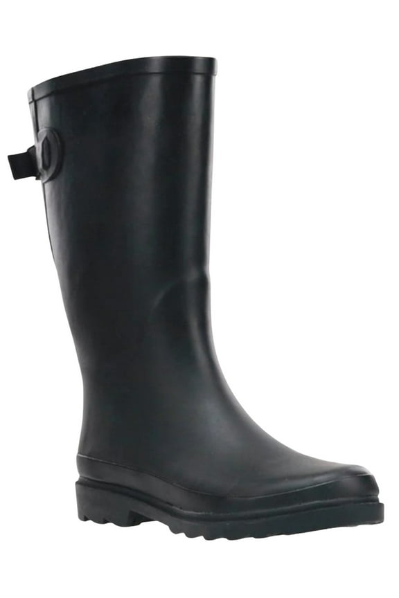 Womens Solid VariFit Round Toe Rain Boot