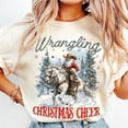 thumbnail image 1 of Western Christmas Shirt, Christmas Santa Cowboy Shirt, Santa Claus Cowboy Shirt, Cowboy Shirt, 1 of 5