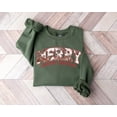 thumbnail image 1 of Western Christmas Sweater, Merry Country Christmas Sweatshirt, Cowboy Xmas Tee, Holiday Sweater for Women, 1 of 5