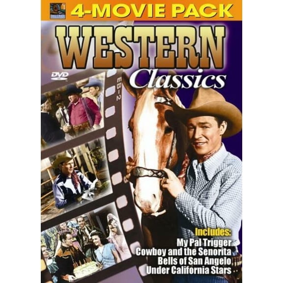 Western Classics 4 Pack - My Pal Trigger, Cowboy and the Senorita [DVD] NEW