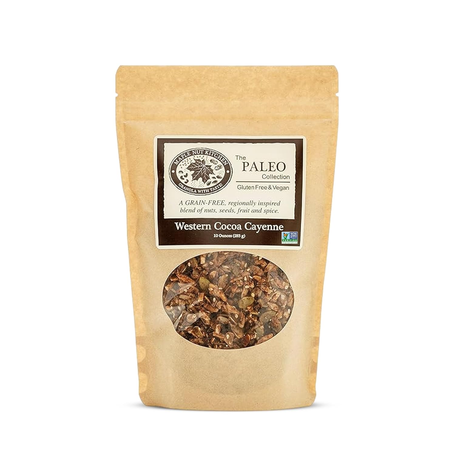 Western Cocoa Cayenne Granola Spice Delight, Chocolate, Almonds