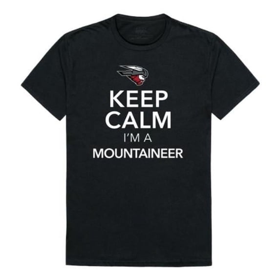 Western Colorado University Mountaineers Keep Calm T-Shirt, Black - Medium