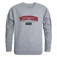 thumbnail image 1 of Western Colorado University Mountaineers Mom Crewneck Sweatshirt, Heather Grey - Large, 1 of 1
