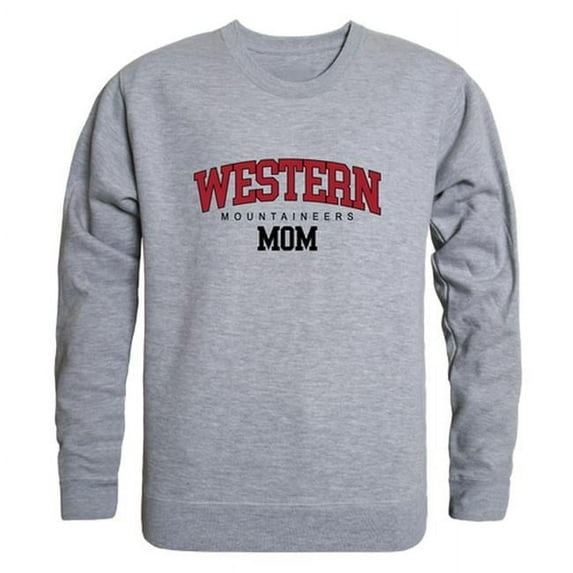 Western Colorado University Mountaineers Mom Crewneck Sweatshirt, Heather Grey - Large