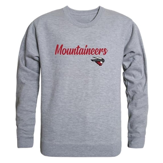 Western Colorado University Mountaineers Script Crewneck Sweatshirt, Heather Grey - Small