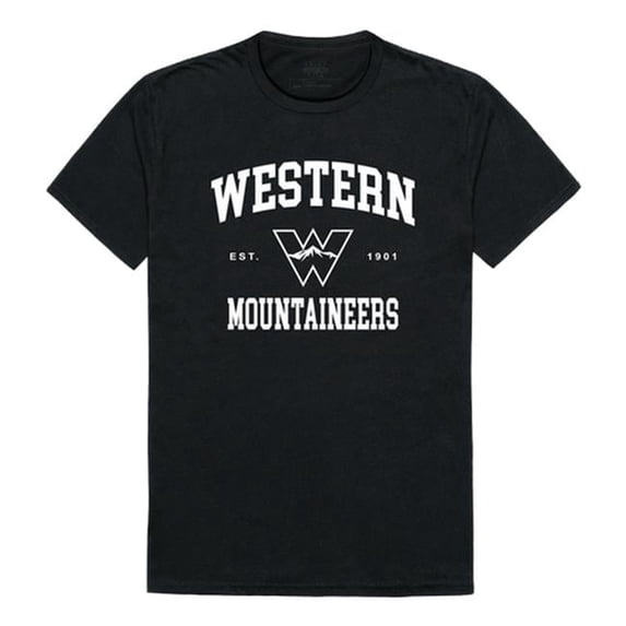 Western Colorado University Mountaineers Seal College T-Shirt, Black - Small