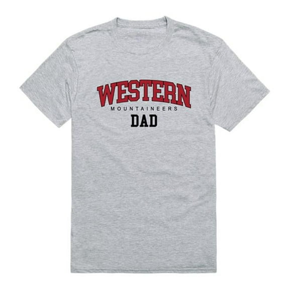 Western Colorado University Mountaineers Short Sleeve College Dad T-Shirt, Heather Grey - Small