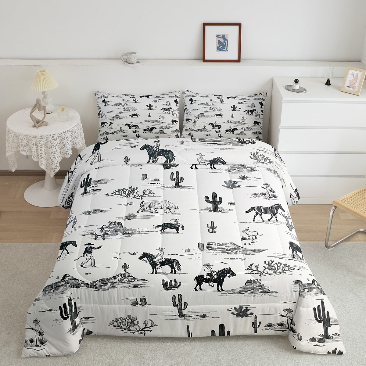 Mow Crest Black Bedding Set