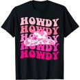 thumbnail image 1 of Western Country Cowgirl Hat Women Girls Groovy Howdy T-Shirt, 1 of 3