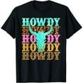 thumbnail image 1 of Western Country Leopard Howdy Bull Skull Cowgirl Rodeo T-Shirt, 1 of 4
