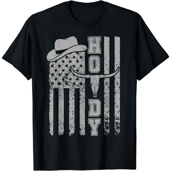 Western Country Men Teen Boy Kid Rodeo Southern Cowboy Howdy T-Shirt