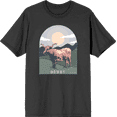 thumbnail image 1 of Western Cow Howdy Adult Short Sleeve Tee-Medium-Charcoal, 1 of 3