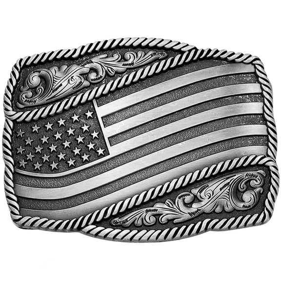 Western Cowboy Belt Buckles For Men Women American Flag Deer Engraved Belt Buckle Cowgirl Vintage Belt Accessory