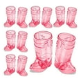 thumbnail image 1 of Western Cowboy Boot Shaped Shot Glasses Transparent Mini Cups For Themed Party Drinks And Supplies, 1 of 5