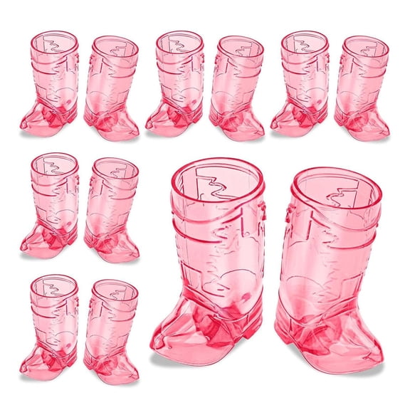 Western Cowboy Boot Shaped Shot Glasses for Party Supplies Mini Transparent Cups for Drinks and Events Unique Western Theme Accessories