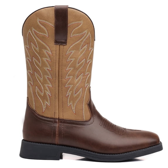 Western Cowboy Boots for Men Breathable Water Repellent Quick Dry Non-Slip Rubber Outsole Boot Traditional Country Boot