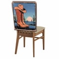 thumbnail image 1 of Western Cowboy Chair Covers Set of 8 Cartoon Cowboy Boots Hats Tropical Cactus Retro Sunset Chair Back Covers Stretch Removable Washable Slipcovers Protector for Dining Room Kitchen Party Decor, 1 of 9