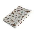 thumbnail image 1 of Western Cowboy Changing Pad Cover Cowboy Boots Hat Horse Cactus Baby Diaper Changing Table Sheets for Boy Girl Nursery Changing Table Mat Cover 16''x32'', 1 of 6