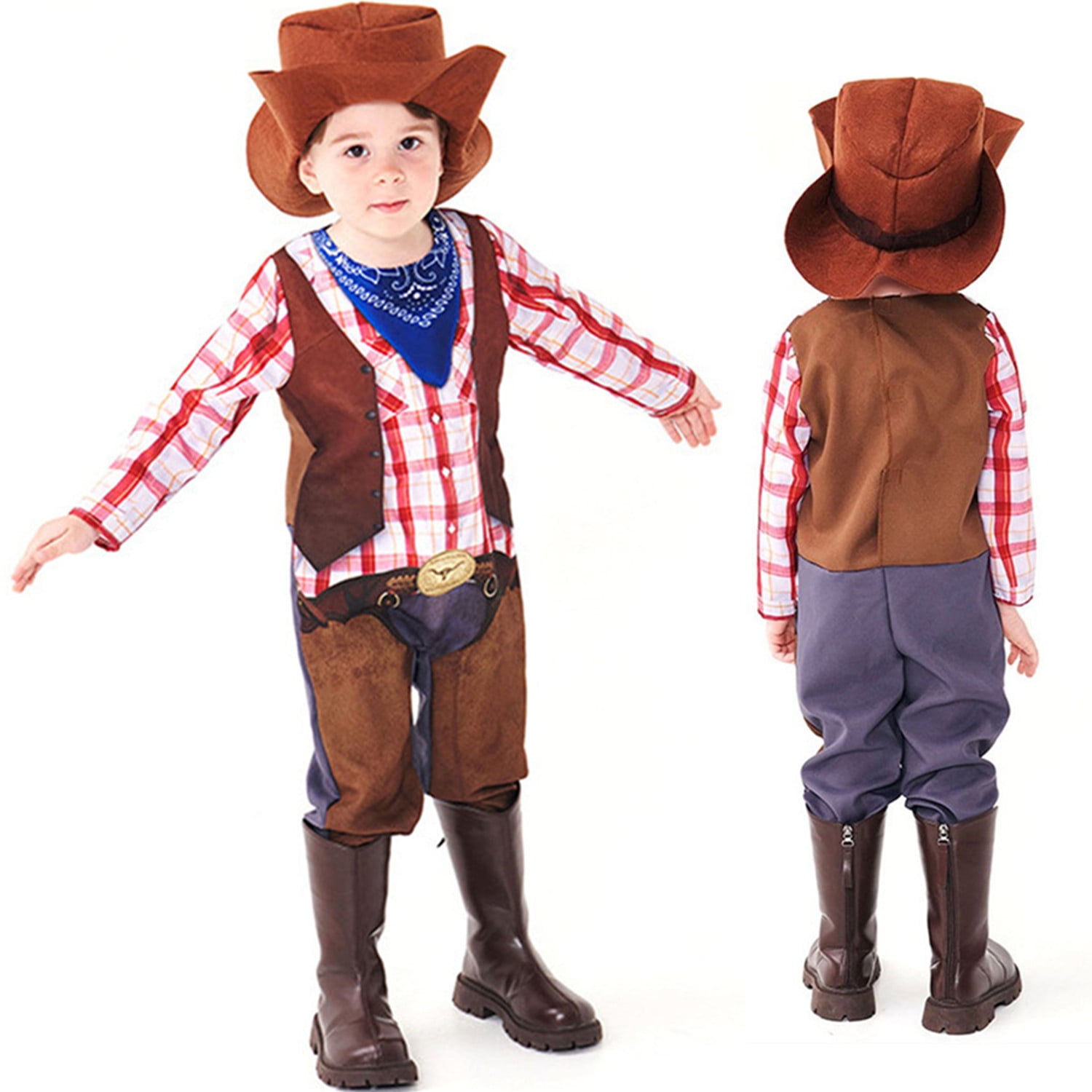 Western Cowboy Costume for Boys Cowboy Outfit Halloween Costume for