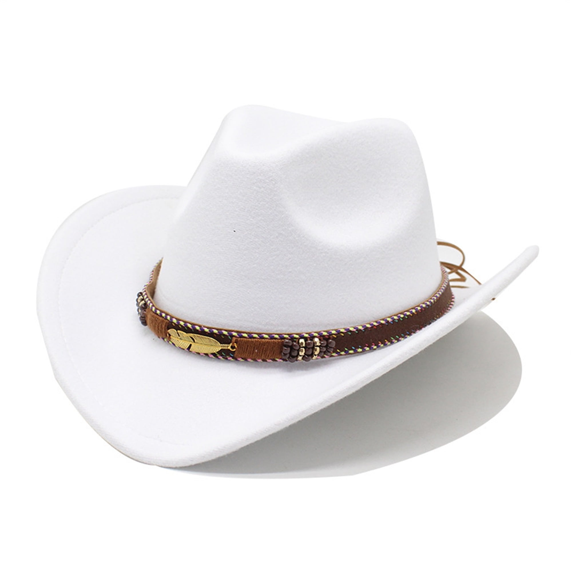 2472 Western Cowboy & Cowgirl Hat Felt Wide Brim Women Men Fedora Western Cowboy & Cowgirl Hat Felt Wide Brim Women Men Fedora  main image 2