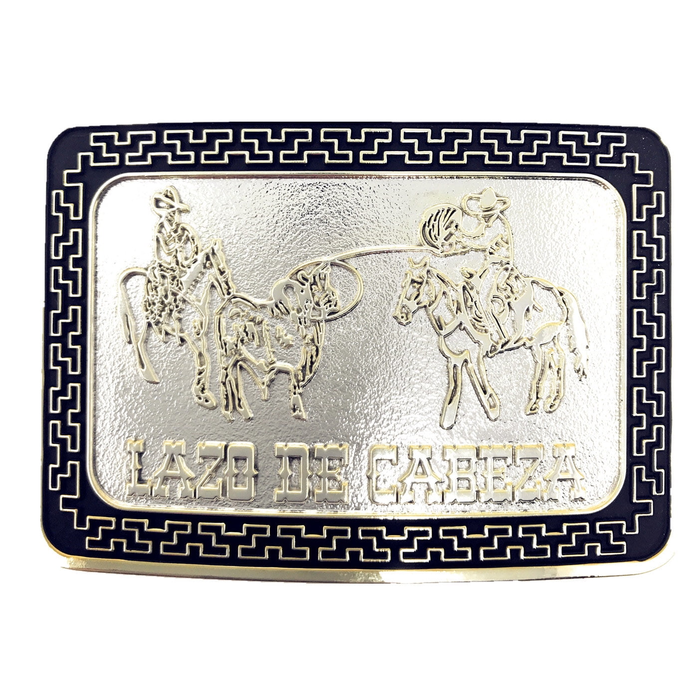 Western Cowboy/Cowgirl Silver Metal Large Square Belt Buckles In